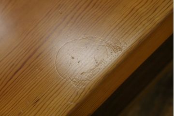 和製ビンテージ　天板肥松一枚板　美しい木目とスタイリッシュなデザインが目を惹くローテーブル(座卓、センターテーブル、リビングテーブル、ヴィンテージ)(R-075776)