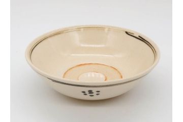 永楽善五郎　絵高麗写　約16cm　5.1寸　優しい色合いが上品な和の雰囲気を醸し出す茶碗(茶道具、茶器、和食器、共箱付き、五寸一分)(R-075785)