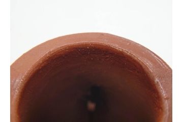 人間国宝　藤原雄　備前　緋襷　味わい深い風合いが魅力的な掛花入(花瓶、花器、花生、共箱付き)(R-075786)