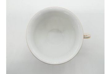 ドイツ　マイセン　Meissen　金彩　宮廷の小花　Xフォーム　ゴールドの装飾が優美な印象を与えるトリオセット(散らし小花、カップ&ソーサー、C&S、プレート、皿、洋食器)(R-075788)