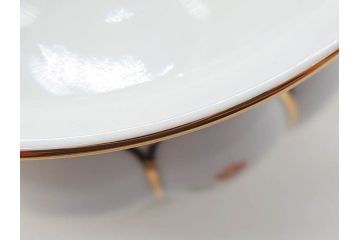 ドイツ　マイセン　Meissen　金彩　宮廷の小花　Xフォーム　ゴールドの装飾が優美な印象を与えるトリオセット(散らし小花、カップ&ソーサー、C&S、プレート、皿、洋食器)(R-075788)