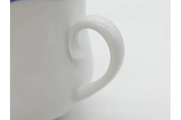 ドイツ　マイセン　Meissen　双剣　ホワイトマイセン　洗練されたデザインが美しいカップ&ソーサー4客・プレート4枚セット(C&S、皿、洋食器)(R-075789)