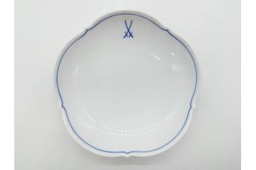 ドイツ　マイセン　Meissen　双剣　ホワイトマイセン　洗練されたデザインが美しいカップ&ソーサー4客・プレート4枚セット(C&S、皿、洋食器)(R-075789)