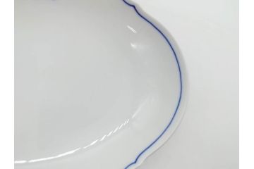 ドイツ　マイセン　Meissen　双剣　ホワイトマイセン　洗練されたデザインが美しいカップ&ソーサー4客・プレート4枚セット(C&S、皿、洋食器)(R-075789)