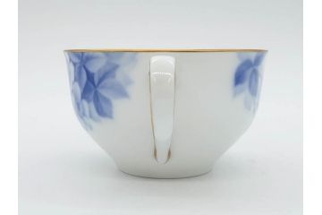 大倉陶園(OKURA、OAC)　ブルーフラワー　清楚な絵付けが上品な雰囲気を醸し出すカップ&ソーサー6客セット(C&S、洋食器)(R-075790)