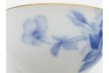 大倉陶園(OKURA、OAC)　ブルーフラワー　清楚な絵付けが上品な雰囲気を醸し出すカップ&ソーサー6客セット(C&S、洋食器)(R-075790)