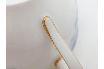 大倉陶園(OKURA、OAC)　ブルーフラワー　清楚な絵付けが上品な雰囲気を醸し出すカップ&ソーサー6客セット(C&S、洋食器)(R-075790)