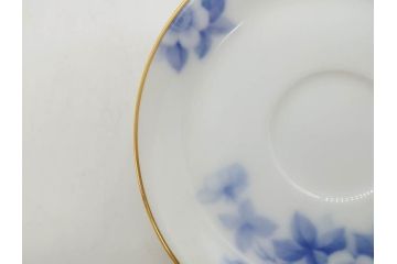 大倉陶園(OKURA、OAC)　ブルーフラワー　清楚な絵付けが上品な雰囲気を醸し出すカップ&ソーサー6客セット(C&S、洋食器)(R-075790)
