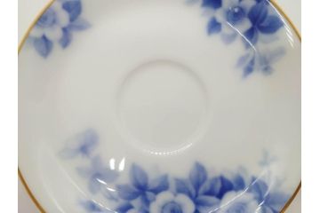 大倉陶園(OKURA、OAC)　ブルーフラワー　清楚な絵付けが上品な雰囲気を醸し出すカップ&ソーサー6客セット(C&S、洋食器)(R-075790)