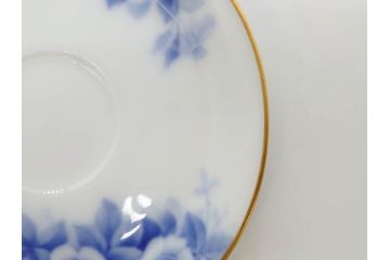 大倉陶園(OKURA、OAC)　ブルーフラワー　清楚な絵付けが上品な雰囲気を醸し出すカップ&ソーサー6客セット(C&S、洋食器)(R-075790)