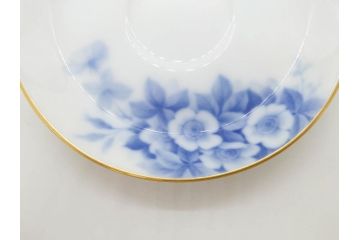 大倉陶園(OKURA、OAC)　ブルーフラワー　清楚な絵付けが上品な雰囲気を醸し出すカップ&ソーサー6客セット(C&S、洋食器)(R-075790)
