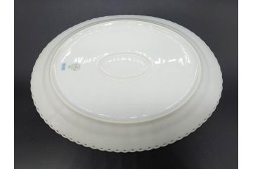 稀少　デンマーク　ROYAL COPENHAGEN(ロイヤルコペンハーゲン)　White Fluted Full Lace　ホワイトフルーテッド フルレース　美しいデザインが優雅さを演出するプレート4枚セット(皿、洋食器)(R-075791)