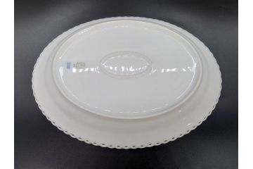 稀少　デンマーク　ROYAL COPENHAGEN(ロイヤルコペンハーゲン)　White Fluted Full Lace　ホワイトフルーテッド フルレース　美しいデザインが優雅さを演出するプレート4枚セット(皿、洋食器)(R-075791)