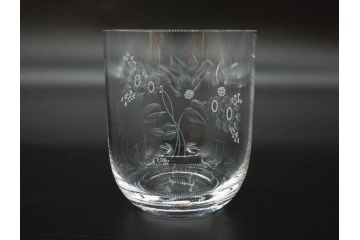 ドイツ　Meissen　マイセンクリスタル　マイセンフラワー　様々なデザインが美しいオールドファッショングラス6客セット(ガラス、ロックグラス、MEISSENER BLEIKRISTALL)(R-075793)