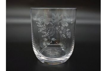 ドイツ　Meissen　マイセンクリスタル　マイセンフラワー　様々なデザインが美しいオールドファッショングラス6客セット(ガラス、ロックグラス、MEISSENER BLEIKRISTALL)(R-075793)