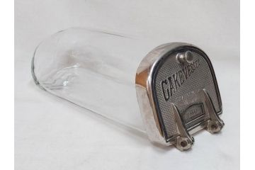 アンティーク雑貨　当時物　大正〜昭和初期　ノスタルジックな雰囲気漂うガラス瓶(ガラスビン、菓子瓶、たばこ瓶、タバコ瓶、煙草瓶、T.SAITO SYOUTEN、商店)(R-075795)