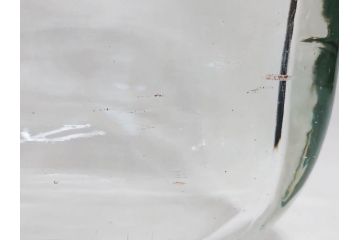 アンティーク雑貨　当時物　大正〜昭和初期　ノスタルジックな雰囲気漂うガラス瓶(ガラスビン、菓子瓶、たばこ瓶、タバコ瓶、煙草瓶、T.SAITO SYOUTEN、商店)(R-075795)