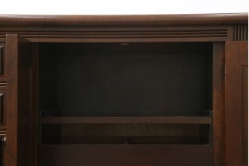 中古　美品　松本民芸家具　特注サイズ　洗練された佇まいのクリデンザサイドボード(クレデンザ、リビングボード、収納棚、戸棚)(R-075809)