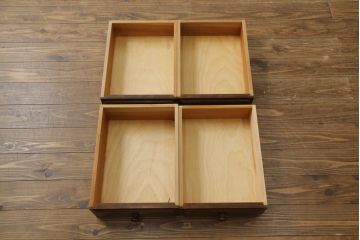 中古　美品　松本民芸家具　特注サイズ　洗練された佇まいのクリデンザサイドボード(クレデンザ、リビングボード、収納棚、戸棚)(R-075809)