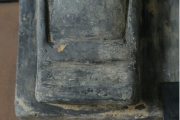 中国ヴィンテージ　特大!!　堂々とした立ち姿で威厳を感じさせる兵馬俑の像　(R-075812)