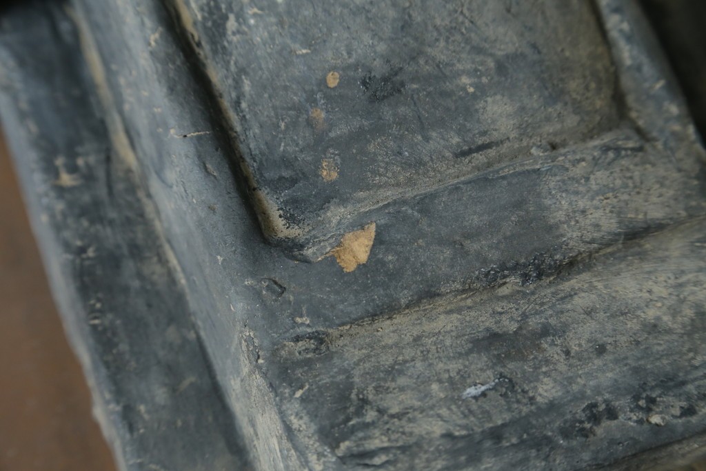 中国ヴィンテージ　特大!!　堂々とした立ち姿で威厳を感じさせる兵馬俑の像　(R-075812)