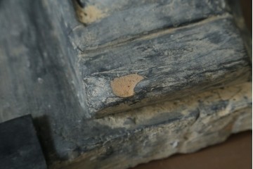 中国ヴィンテージ　特大!!　堂々とした立ち姿で威厳を感じさせる兵馬俑の像　(R-075812)