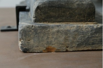 中国ヴィンテージ　特大!!　堂々とした立ち姿で威厳を感じさせる兵馬俑の像　(R-075812)