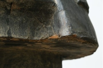 中国ヴィンテージ　特大!!　堂々とした立ち姿で威厳を感じさせる兵馬俑の像　(R-075812)