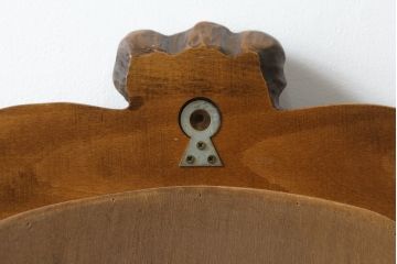 中古　美品　イタリア高級家具　メデア(Medea)　華やかな意匠が素敵なミラー(鏡、姿見)(定価約20万円)(R-075823)