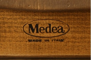 中古　美品　イタリア高級家具　メデア(Medea)　華やかな意匠が素敵なミラー(鏡、姿見)(定価約20万円)(R-075823)