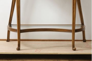 中古　イタリア高級家具　メデア(Medea)　クラシカルな佇まいと華やかな意匠が素敵なドレッサー(鏡台、化粧台、ミラー)(定価約55万円)(R-075825)