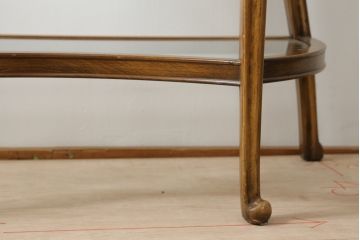 中古　イタリア高級家具　メデア(Medea)　クラシカルな佇まいと華やかな意匠が素敵なドレッサー(鏡台、化粧台、ミラー)(定価約55万円)(R-075825)