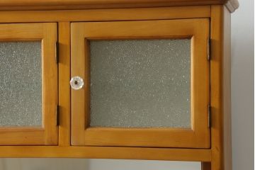 和製アンティーク　希少カラー　収納たっぷり!お洒落に整理整頓ができるデンタルケース(ガラスケース、ケビント、収納棚、戸棚、デンタルケース、デンタルキャビネット、店舗什器)(R-75827)