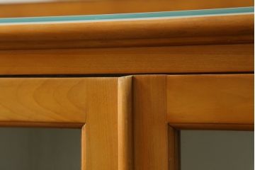 和製アンティーク　希少カラー　収納たっぷり!お洒落に整理整頓ができるデンタルケース(ガラスケース、ケビント、収納棚、戸棚、デンタルケース、デンタルキャビネット、店舗什器)(R-75827)