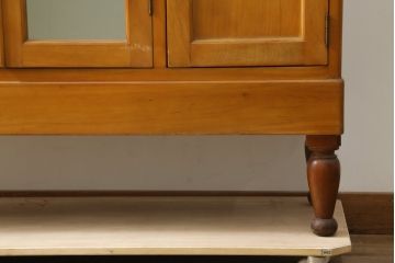 和製アンティーク　希少カラー　収納たっぷり!お洒落に整理整頓ができるデンタルケース(ガラスケース、ケビント、収納棚、戸棚、デンタルケース、デンタルキャビネット、店舗什器)(R-75827)