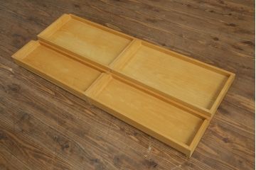 中古　オーク材　スタイリッシュな佇まいが魅力的な照明付きショーケース(ガラスケース、収納ケース、飾り棚、陳列棚、店舗什器)(R-075828)