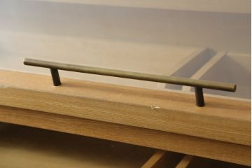 中古　オーク材　スタイリッシュな佇まいが魅力的な照明付きショーケース(ガラスケース、収納ケース、飾り棚、陳列棚、店舗什器)(R-075828)