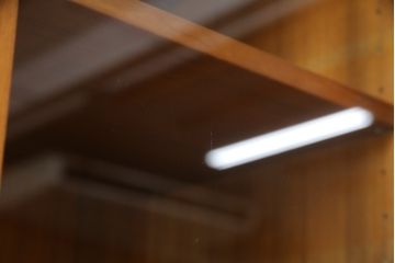 和製ビンテージ　国産　職人手造り　北欧デザイン　チーク材　ナチュラルテイストな空間におすすめのカップボード(食器棚、収納棚、戸棚、キャビネット、ヴィンテージ)(R-075830)