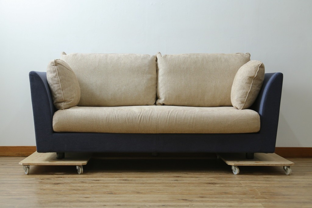 【t様ご決済用】中古　arflex(アルフレックス)　A・SOFA MEDIUM 10(エー・ソファ ミディアム)　W2LR　ワイド2人掛アームソファ　定価約50万円　(R-075834)