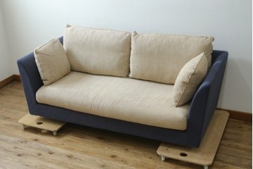 【t様ご決済用】中古　arflex(アルフレックス)　A・SOFA MEDIUM 10(エー・ソファ ミディアム)　W2LR　ワイド2人掛アームソファ　定価約50万円　(R-075834)