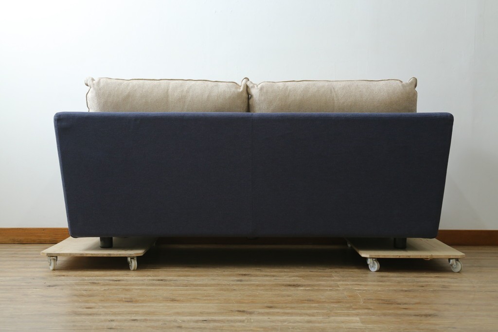 【t様ご決済用】中古　arflex(アルフレックス)　A・SOFA MEDIUM 10(エー・ソファ ミディアム)　W2LR　ワイド2人掛アームソファ　定価約50万円　(R-075834)