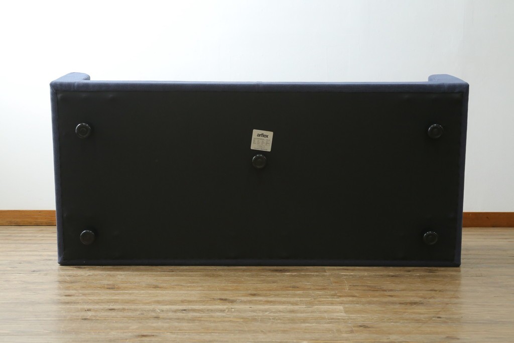 【t様ご決済用】中古　arflex(アルフレックス)　A・SOFA MEDIUM 10(エー・ソファ ミディアム)　W2LR　ワイド2人掛アームソファ　定価約50万円　(R-075834)