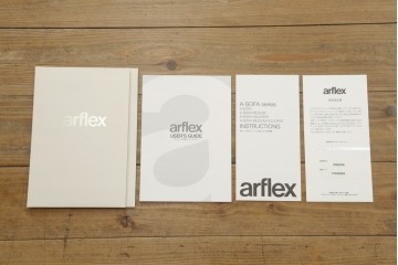 【t様ご決済用】中古　arflex(アルフレックス)　A・SOFA MEDIUM 10(エー・ソファ ミディアム)　W2LR　ワイド2人掛アームソファ　定価約50万円　(R-075834)