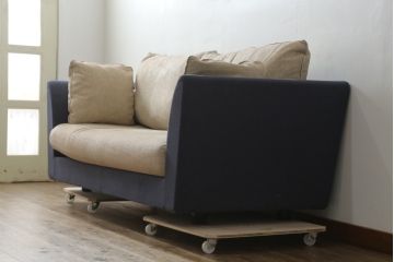 中古　arflex(アルフレックス)　A・SOFA MEDIUM 10(エー・ソファ ミディアム)　W2LR　ワイド2人掛アームソファ(2.5人掛けソファ、2人掛けソファ、二人掛け、2P)(定価約50万円)(R-075834)