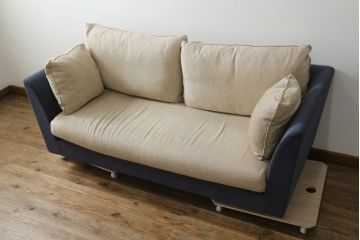 中古　arflex(アルフレックス)　A・SOFA MEDIUM 10(エー・ソファ ミディアム)　W2LR　ワイド2人掛アームソファ(2.5人掛けソファ、2人掛けソファ、二人掛け、2P)(定価約50万円)(R-075834)