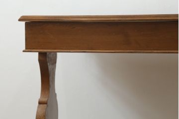 イギリスビンテージ　パイン材　しっかりした脚のデザインが個性的なショーケース(ガラスケース、ディスプレイケース、飾り棚、店舗什器、英国、ヴィンテージ)(R-075843)