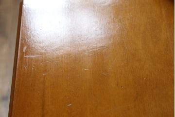 中古　象嵌(マーケットリー)入りのシリンダートップライティングビューロー(ワークデスク、簿記机、引き出し、在宅用、在宅ワーク用)(R-075846)