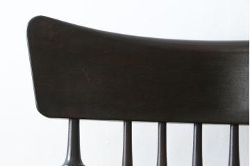 中古　美品　希少な廃番品　松本民芸家具　木の味わいと職人の技が楽しめる304F型ロッキングチェア(板座チェア、アームチェア、イス、揺り椅子)(R-075852)