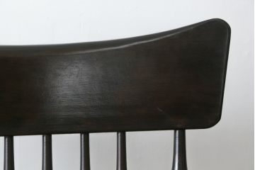 中古　美品　希少な廃番品　松本民芸家具　木の味わいと職人の技が楽しめる304F型ロッキングチェア(板座チェア、アームチェア、イス、揺り椅子)(R-075852)