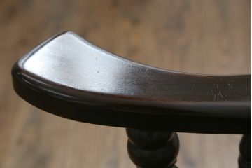 中古　美品　希少な廃番品　松本民芸家具　木の味わいと職人の技が楽しめる304F型ロッキングチェア(板座チェア、アームチェア、イス、揺り椅子)(R-075852)
